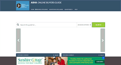 Desktop Screenshot of buyersguide.asha.org